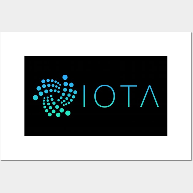 Iota Crypto miota Token iota Cryptocurrency coin token Wall Art by JayD World